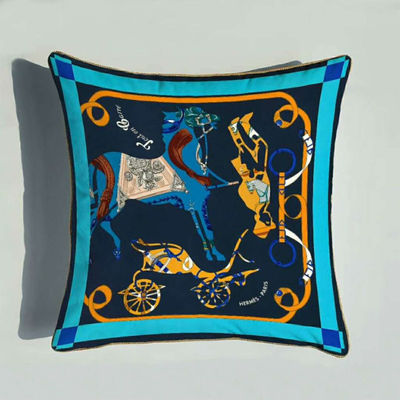 Customisable Pillowcase оформления свадьбы крышки валика сини военно-морского флота белый японский
