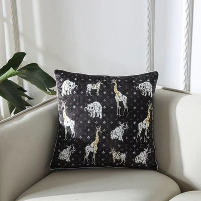 Крышка подушки постельных принадлежностей бархата сочетаний цветов 45*45cm крышки валика офиса комнаты золотая