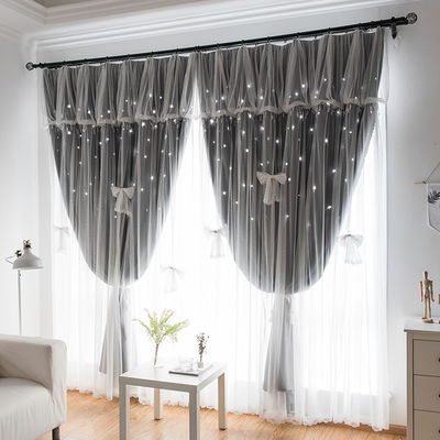Пламя белья Drapery пинстрайпа ткани облегченного занавеса отвесное - retardant