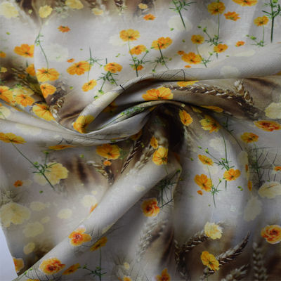 Ткань Breathable хлопка пинка золота 45% хлопок рами 55% смешанная