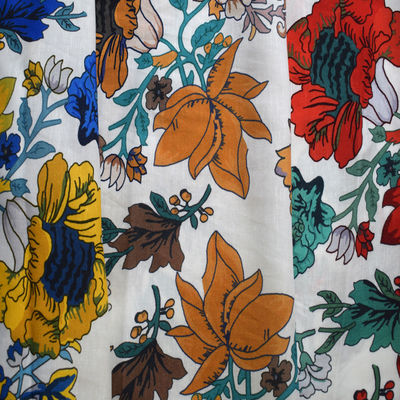 Покрашенная ткань Tencel хлопка морщинки Twill 100 устойчивая сплетенная