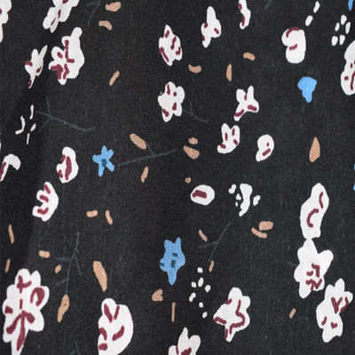 Покрашенная ткань Tencel хлопка морщинки Twill 100 устойчивая сплетенная