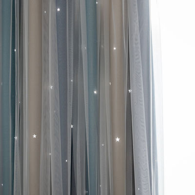 Мягкое пламя цвета градиента тканей занавеса полиэстера - retardant