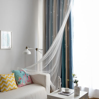 Мягкое пламя цвета градиента тканей занавеса полиэстера - retardant