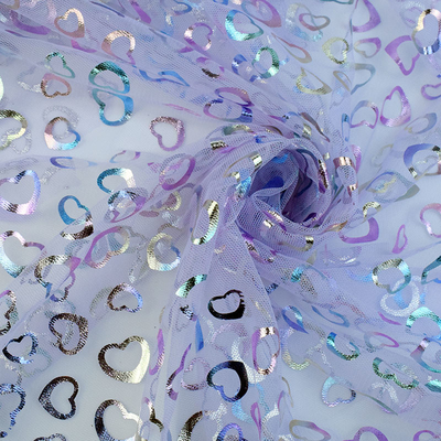 Птицы делают по образцу цветок шнуруют мягко Sequins ткани Тюль слипчивые