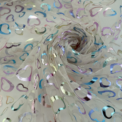 Птицы делают по образцу цветок шнуруют мягко Sequins ткани Тюль слипчивые