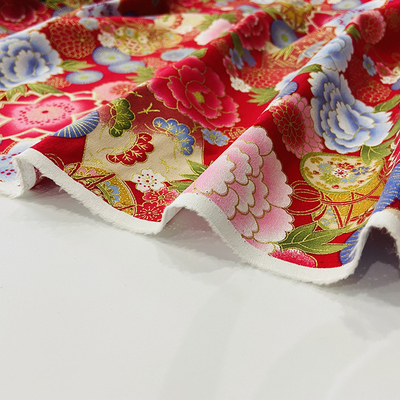 Бронзированная OEM хлопко-бумажная ткань Twill рождества печати для украшает одежды