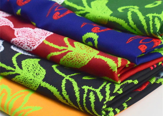 Большой полиэстер цветка напечатал ткань для аксессуаров украшения