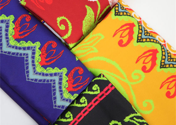 Большой полиэстер цветка напечатал ткань для аксессуаров украшения