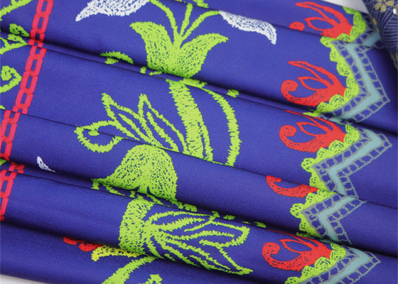 Большой полиэстер цветка напечатал ткань для аксессуаров украшения